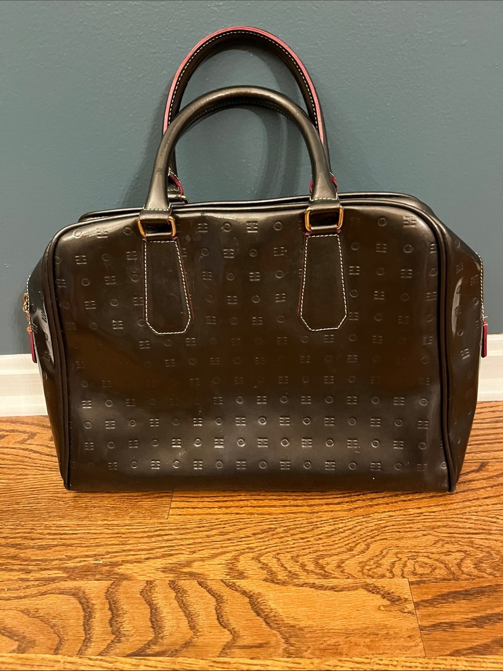 Arcadia Patent Leather Satchel